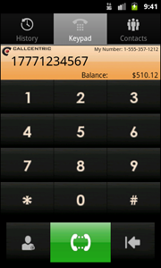 Callcentric Android Callback App