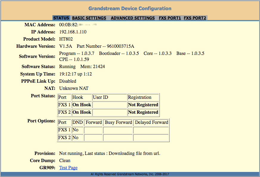 HT812  Grandstream Networks