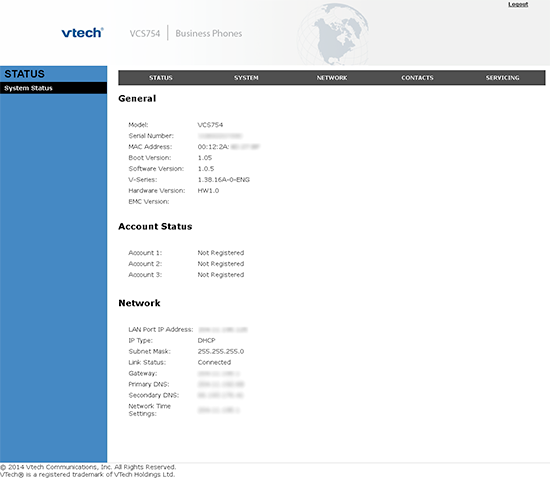 VTech VCS754 Configuration and Review